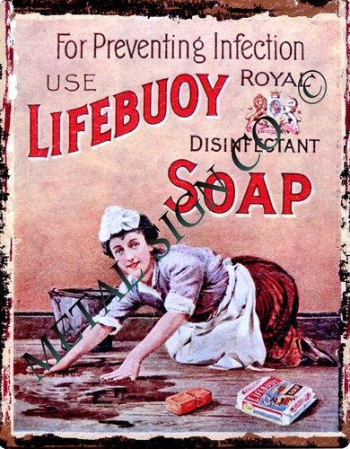 Lifebuoy soap metal wall - soap,
