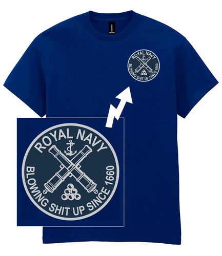 Royal navy blowing - “blowing, up