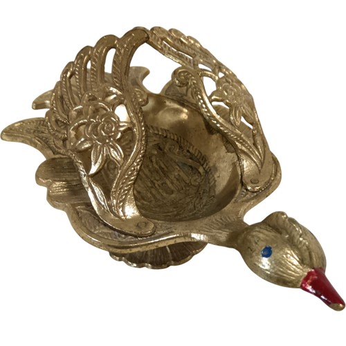Vintage brass duck shaped - brass,