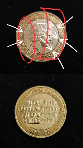 Rare minting error king james - minting,