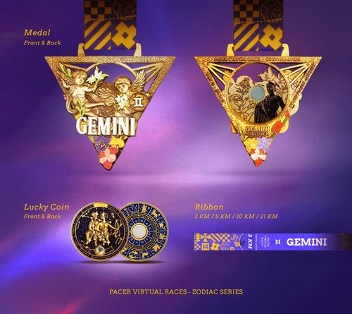 Pacer medal finisher zodiac - pacer,