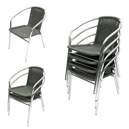 Grey wicker rattan chairs - rattan,