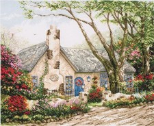 Anchor Counted Cross Stitch Kit Maia Collection Morning Glory Cottage