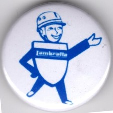 LAMBRETTAMAN Pin Button Badge