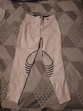Tagg Ladies Houston Horse Riding Cream Jodhpurs Breeches Size 30R 