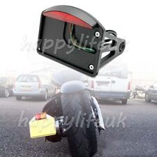 Side Mount License Plate Bracket +LED Tail Light For Harley For Yamaha For Honda
