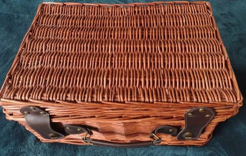 Vintage sturdy old wicker - vintage,
