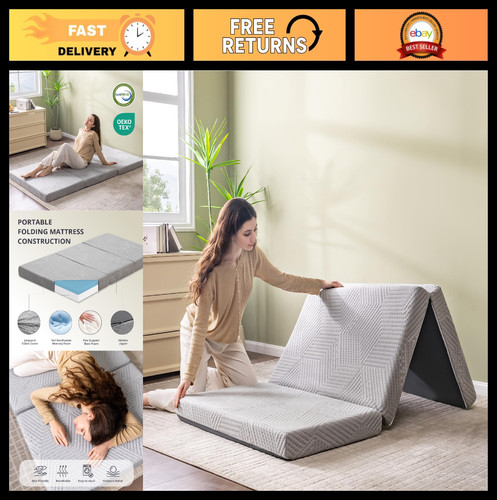 Folding memory foam mattress - folding,