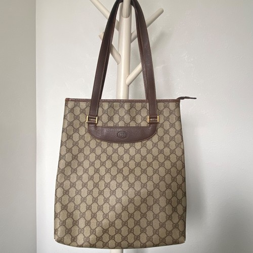 Vintage gucci pvc tote - gg,