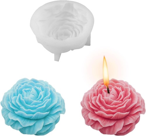 Peony candle mould rose - mould,,