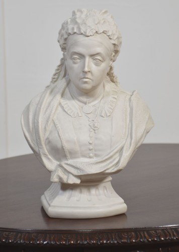 Parian bust queen - queen, victoria