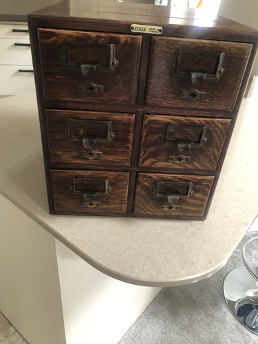 Antique oak drawer - antique, card