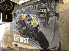 Valentino Rossi VR46 Yamaha M1 2008 World Championship MotoGP Cloth Banner Large
