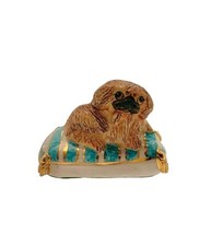 Pekingese Puppy Figurine Dog