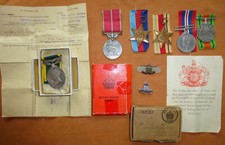WW2 BRITISH EMPIRE MEDAL TERRITORIAL MEDAL ITALY STAR PAPERWORK ETC POCOCK R.A.