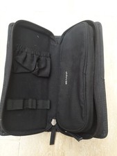 M&S AUTOGRAPH BLACK JEWELLERY CASE BAG ZIP ROUND