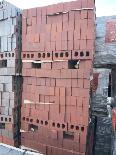 Red engineer bricks - red, 65mm