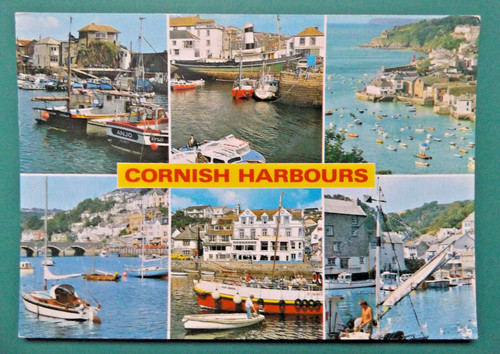 Postcard cornish harbours - cornish,