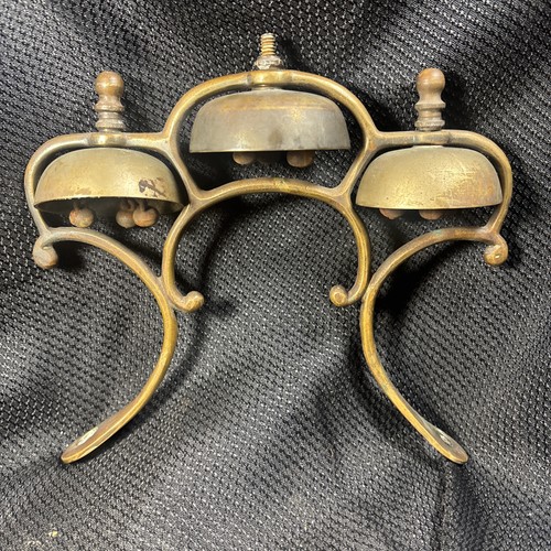 Antique brass sleigh bells - antique,