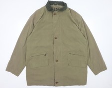 Bush Mens Green Mid-Length Overcoat Jacket Size 44 Regular