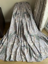 FABULOUS LAURA ASHLEY BELVEDERE PALE IRIS CURTAINS 63 X 89.5 IN