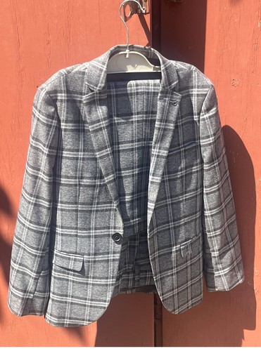 Next boys grey check blazer - boys,