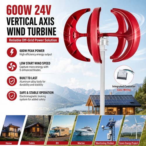 600w 24v wind turbine - 24v,