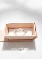 Diamonique Three Stone Ring