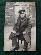 H.M. Coastguard Man , Old Photo Postcard.