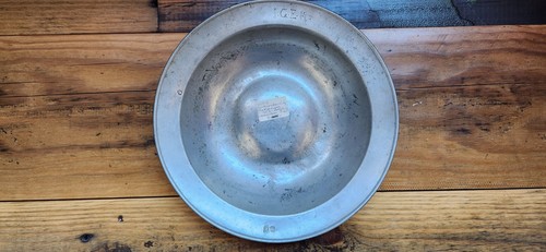 Rare victorian pewter - rare, charger