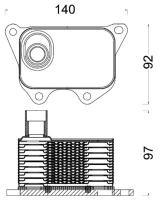 Mahle clc 185 000s oil - oil, cooler