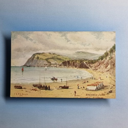 Shanklin postcard c1912 - postcard, isle