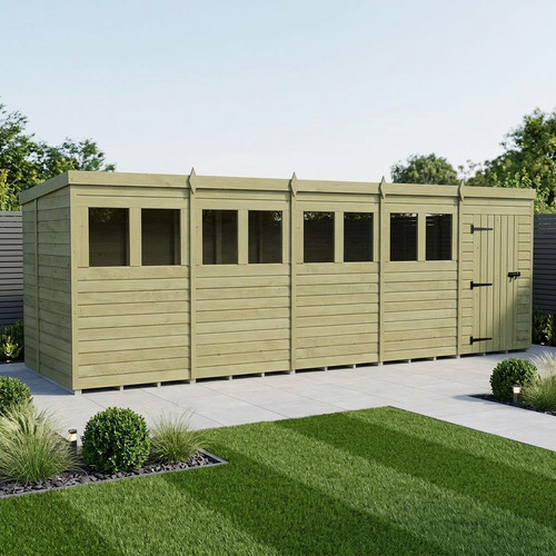 Pent shed single - 20,