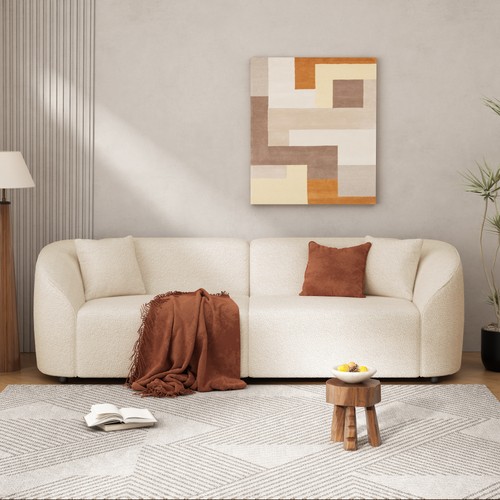 Curved contemporary sofa - curved,