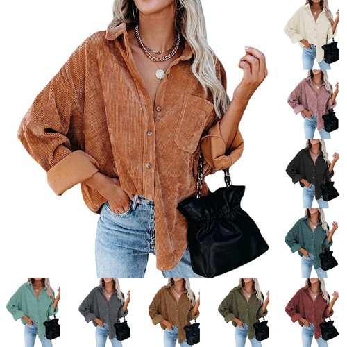 Womens corduroy buttons - womens,
