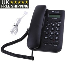 Large Button Landline Corded Phone Home Office Desk Telephone Caller ID Redial