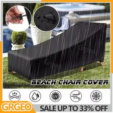 Waterproof Sunbed Sun Lounger Cover Outdoor Garden Furniture Patio Rattan Bed