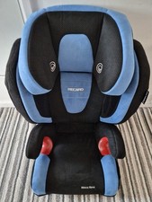 Recaro Monza Blue  Suede Childs Car Seat With Earphone Socket - Used