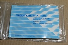 Honda NX125 Trans City 1988-92 Owners Handbook Use & Maintenance Manual 36KAY000