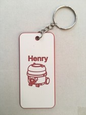 Henry Hoover Engraved rectangle shape keyring and chain