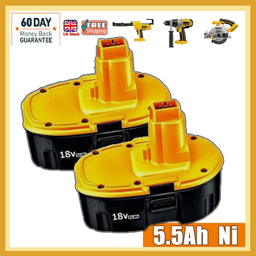5ah de9098 battery for - 2x,