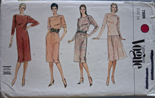 Very Easy Vogue pattern 7899 4 dress styles for KNITS size 14 CUT
