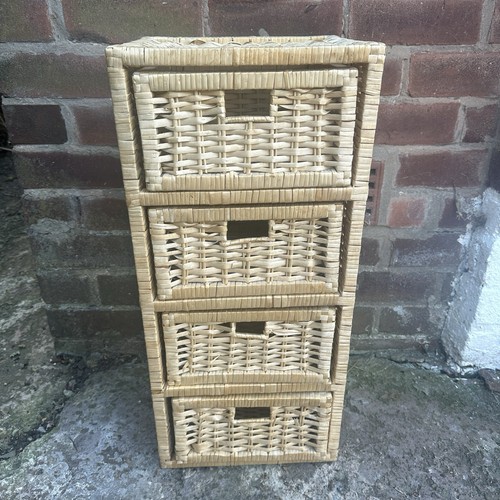 Boho wicker rattan drawer - rattan,