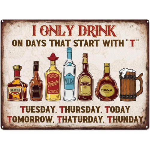 Funny vintage metal tin signs - metal,
