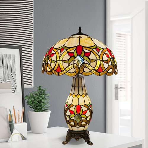 Tiffany style clustered table - clustered,