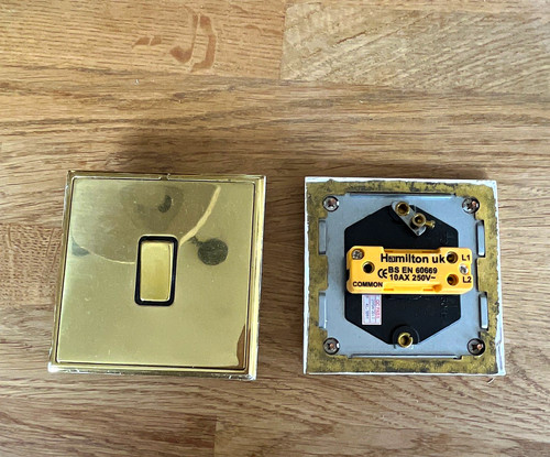 Hamilton brass gold screwless - hamilton,