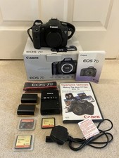 Canon EOS 7D 18MP DSLR Camera Body, X2 Barriers + X3 CompactFlash Memory Cards