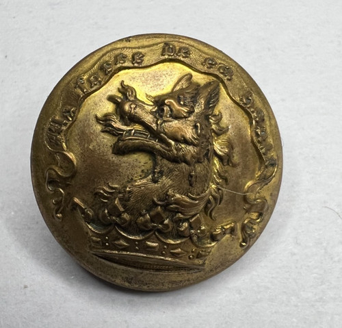 Antique livery button dragon - antique,