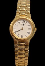 Vintage Ladies Watch Seiko Gold Tone Quartz Model 4N00-0311 Good Condition