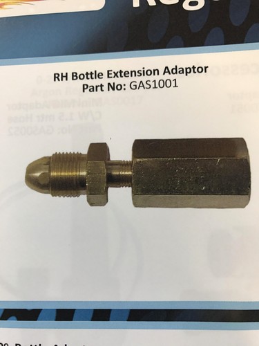 Gas bottle extension - gas, straight